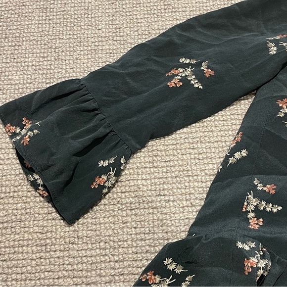 Madewell Silk Tie-Back Dress in Wild Botanic (XXS) - Picture 7 of 10